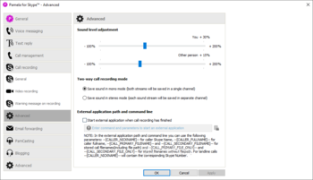 Pamela for Skype Professional Version screenshot 24
