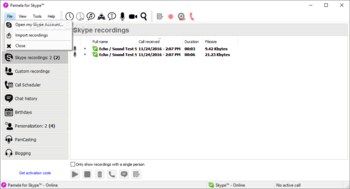 Pamela for Skype Professional Version screenshot 3