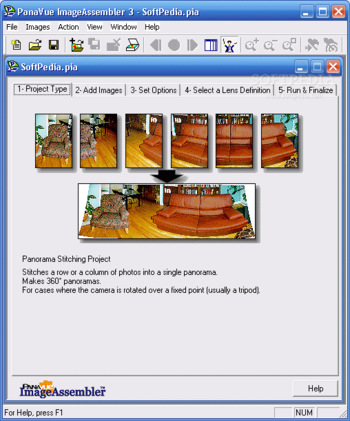PanaVue ImageAssembler screenshot
