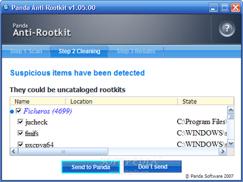 Panda Anti-Rootkit screenshot 2