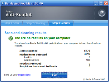 Panda Anti-Rootkit screenshot 3