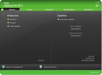 Panda Antivirus Pro 2010 screenshot 2