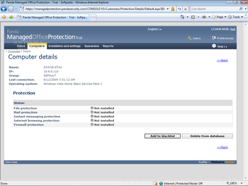 Panda Cloud Office Protection screenshot 3