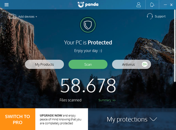 Panda Free Antivirus screenshot