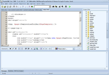 PandaIDE for PHP screenshot