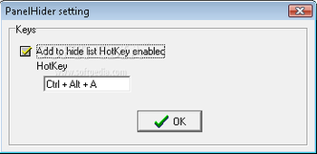 PanelHider screenshot 2