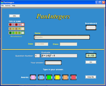 PanIntegers screenshot