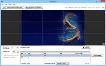 Panolapse screenshot