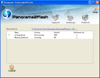 Panorama2Flash screenshot