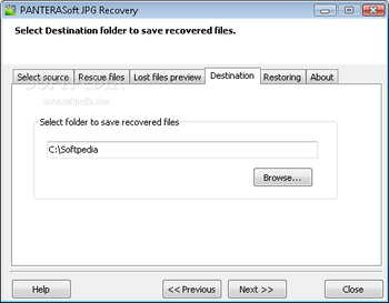 PANTERASoft JPG Recovery screenshot 3