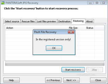 PANTERASoft JPG Recovery screenshot 4