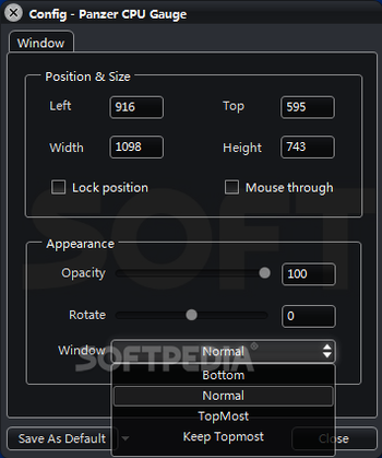Panzer CPU Gauge MKI for XWidget screenshot 3