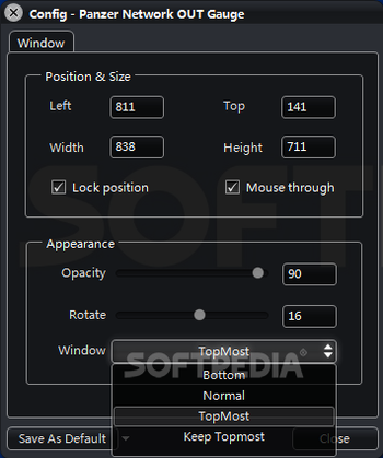 Panzer Network OUT Gauge MKI for XWidget screenshot 3