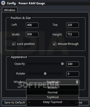 Panzer RAM Gauge MKI for XWidget screenshot 3