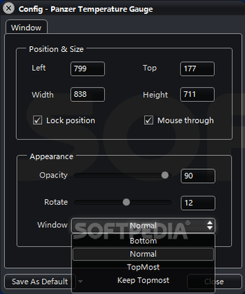 Panzer Temperature Gauge MKI for XWidget screenshot 3