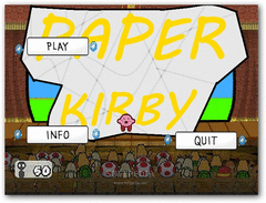 Paper Kirby vs Paper Mario screenshot