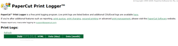 PaperCut Print Logger screenshot