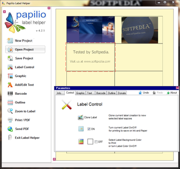 Papilio Label Helper screenshot 2