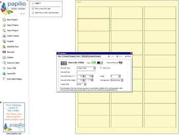 Papilio Label Helper screenshot