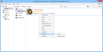 Paprika Recipe Manager screenshot