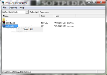 PAR screenshot