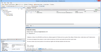 Paraben's E-mail Examiner screenshot