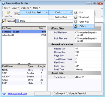 Paradox dbase Reader screenshot 2