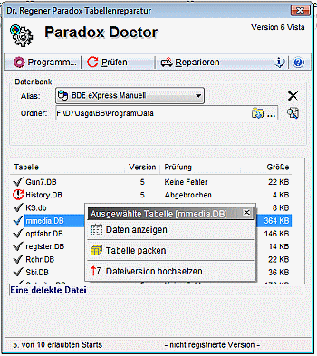 Paradox Doctor 6 screenshot