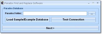 Paradox Find and Replace Software screenshot