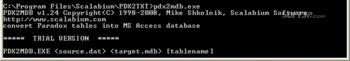 Paradox to MS Access converter screenshot 2