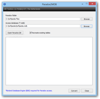 Paradox2MDB screenshot
