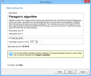 Paragon Disk Wiper Professional screenshot 13