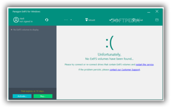 Paragon ExtFS screenshot