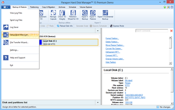 Paragon Hard Disk Manager 15 Premium screenshot 3