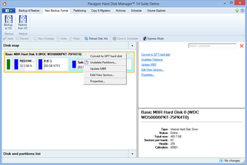 Paragon Hard Disk Manager Suite screenshot 9