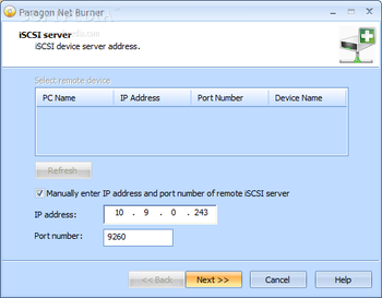Paragon Net Burner screenshot