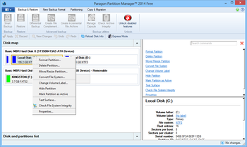 Paragon Partition Manager Free screenshot 2