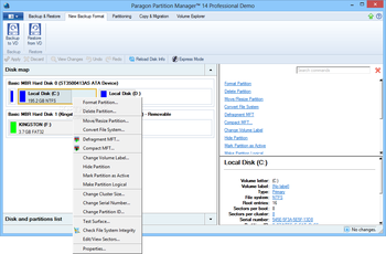Paragon Partition Manager Professional screenshot 2