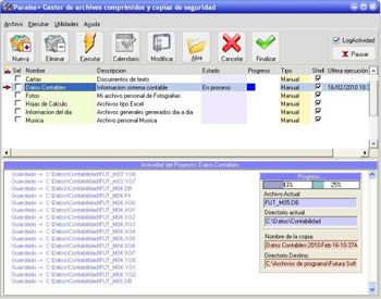 Paraiso-Backup screenshot