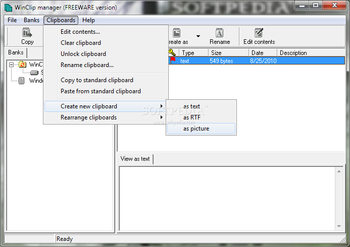 Parallaxis WinClip Free screenshot 4