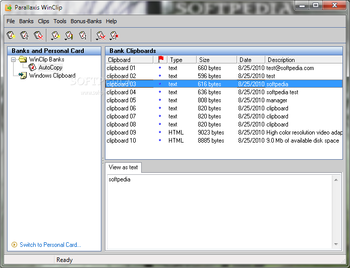 Parallaxis Winclip screenshot