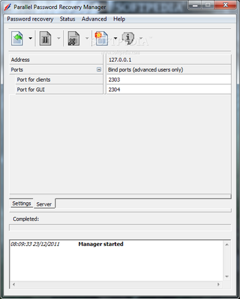 Parallel Password Recovery Manager screenshot 2