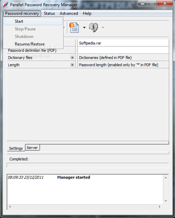 Parallel Password Recovery Manager screenshot 3