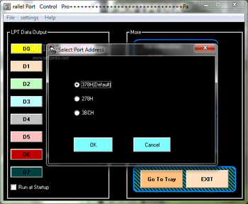 Parallel port+ screenshot 2