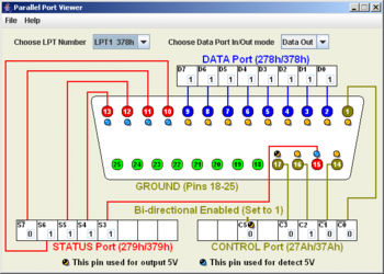 Parallel Port Viewer screenshot 2