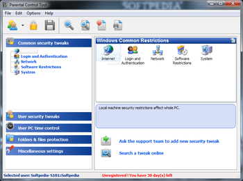 Parental Control Tool screenshot
