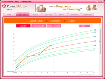 ParentWeb Baby Tracker screenshot
