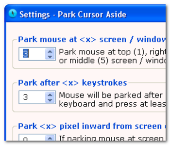 Park Cursor Aside screenshot