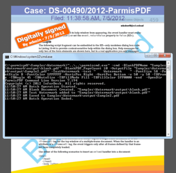 ParmisPDF Command Line screenshot