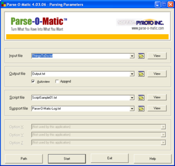 Parse-O-Matic Free Edition screenshot 2